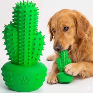 Dog toothbrush chew toy, squeaky & tough for Large Dog