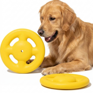 Indestructible Orbit Dog Ball: Tough Rubber Toy for Aggressive Chewers